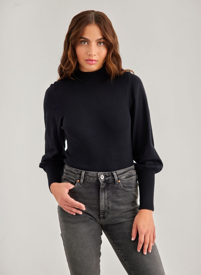 Πλεκτή μπλούζα με ψηλό γιακά Vero Moda 10290671