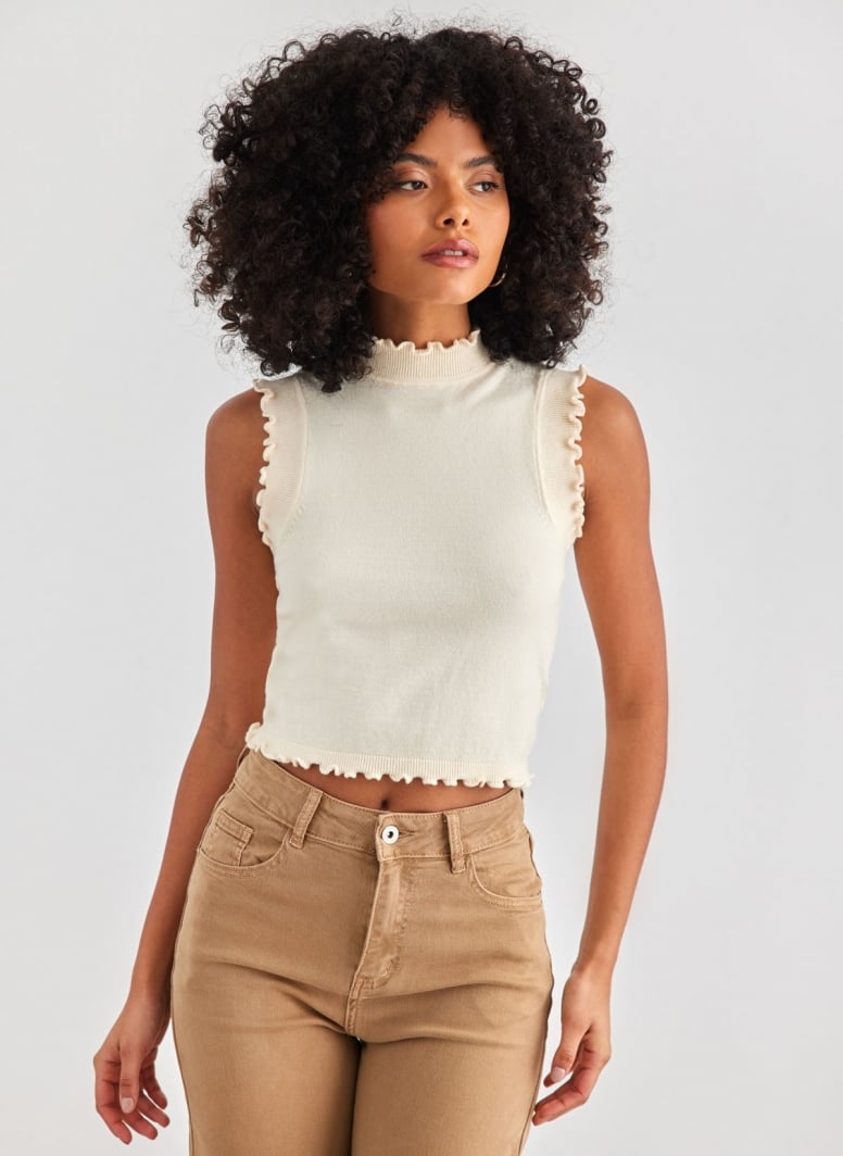 Πλεκτό αμάνικο τοπ Vero Moda 10297855