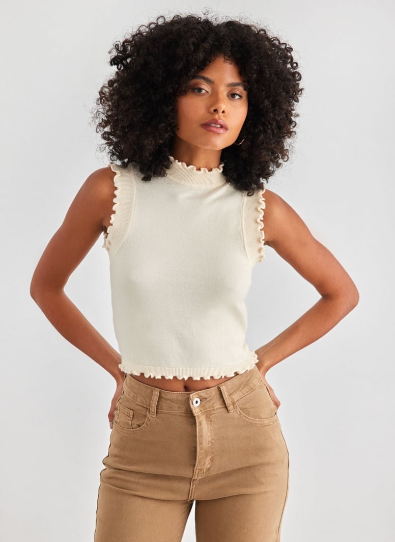 Πλεκτό αμάνικο τοπ Vero Moda 10297855