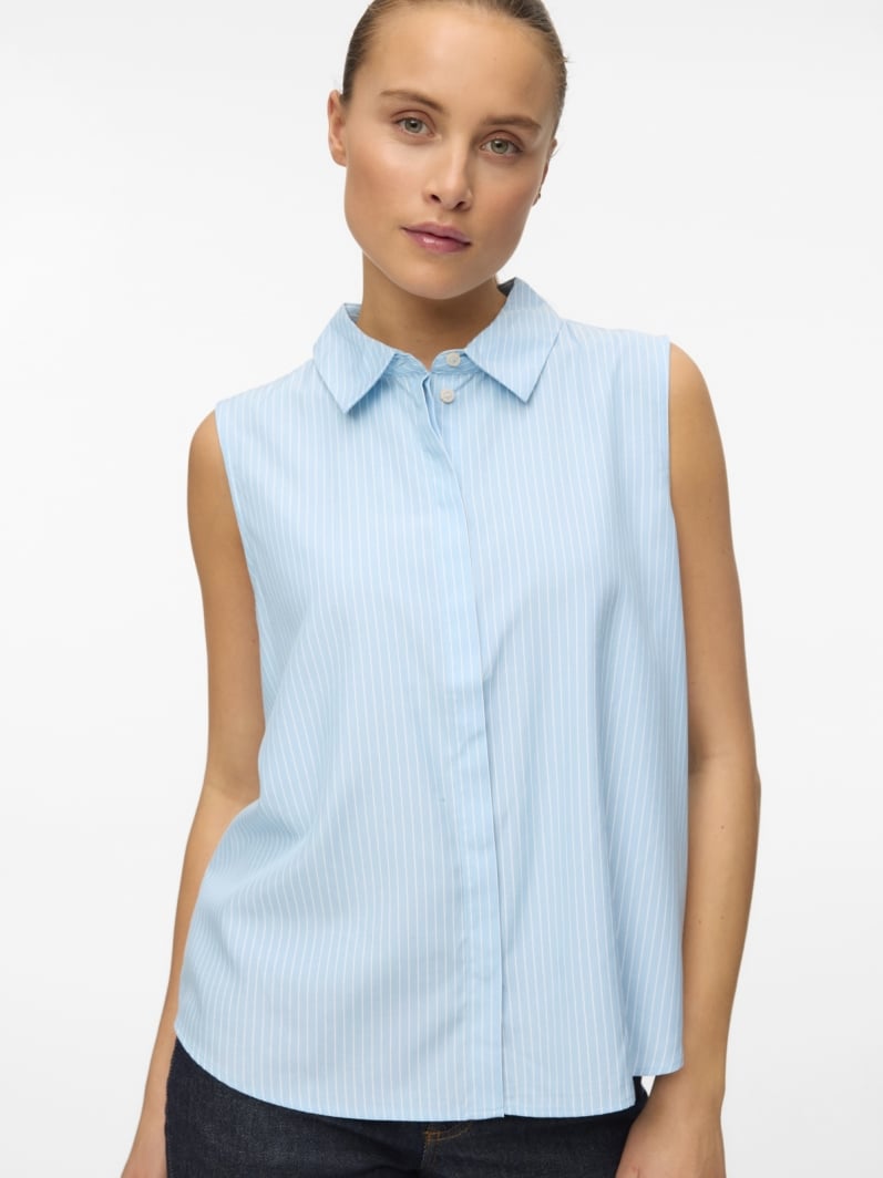 Πουκάμισο αμάνικο με ρίγες Vero Moda 10325993
