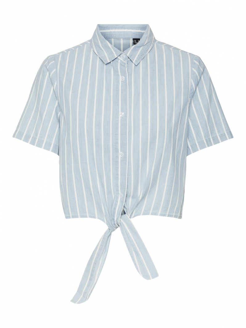 Πουκάμισο cropped με ρίγες Vero Moda 10309722