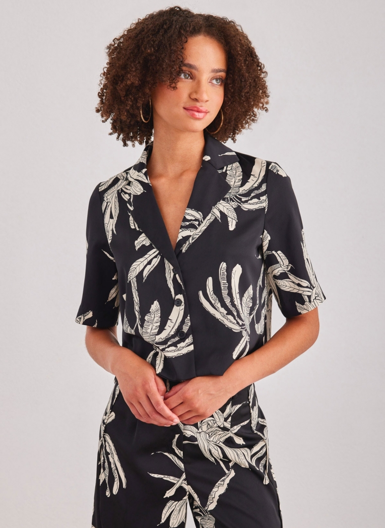 Πουκάμισο σατέν crop AWARE by VERO MODA 10307628