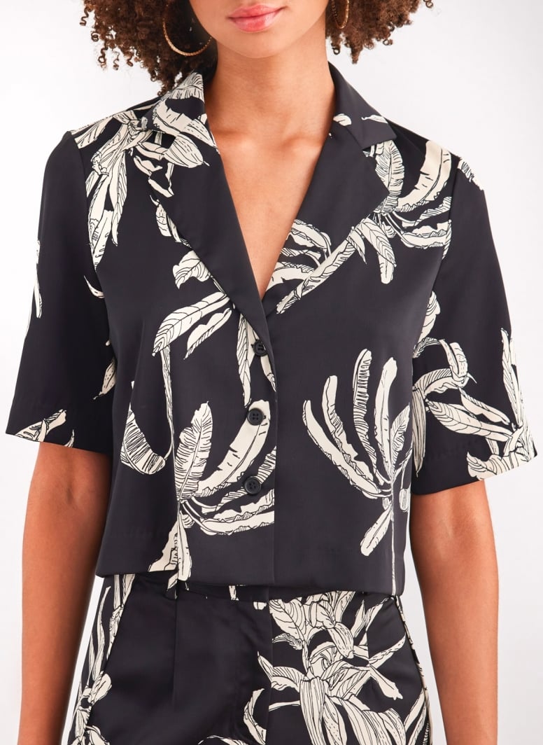 Πουκάμισο σατέν crop AWARE by VERO MODA 10307628