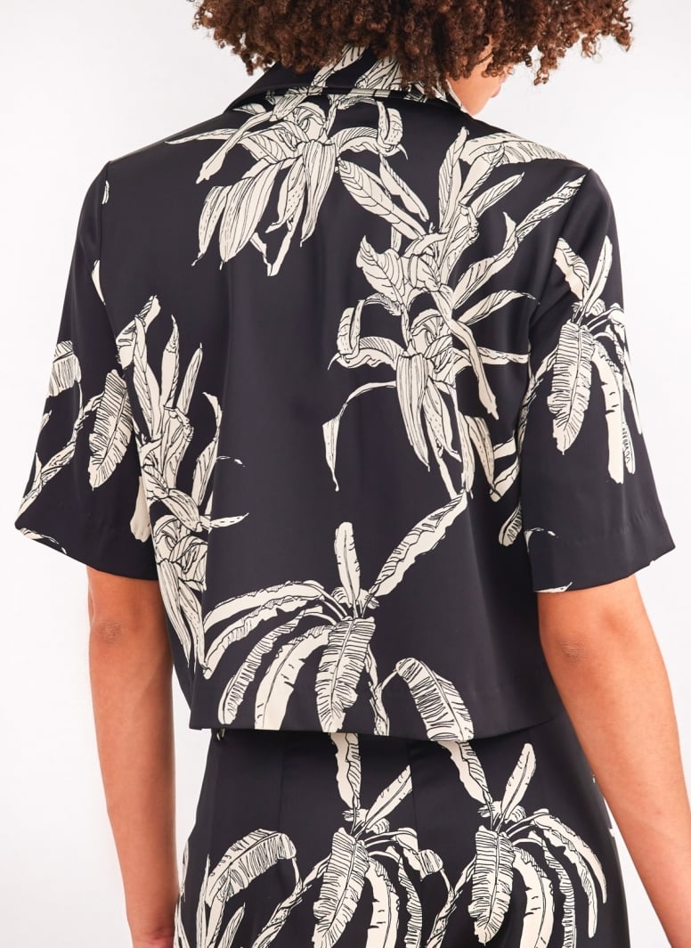 Πουκάμισο σατέν crop AWARE by VERO MODA 10307628