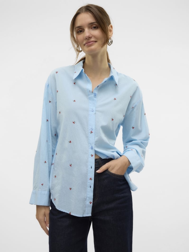 Πουκάμισο σε άνετη γραμμή με κεράσια Vero Moda 10324629