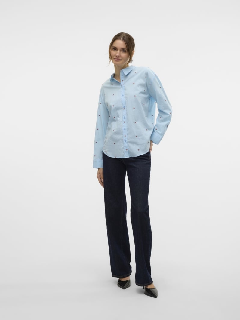 Πουκάμισο σε άνετη γραμμή με κεράσια Vero Moda 10324629