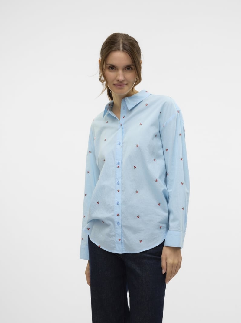 Πουκάμισο σε άνετη γραμμή με κεράσια Vero Moda 10324629