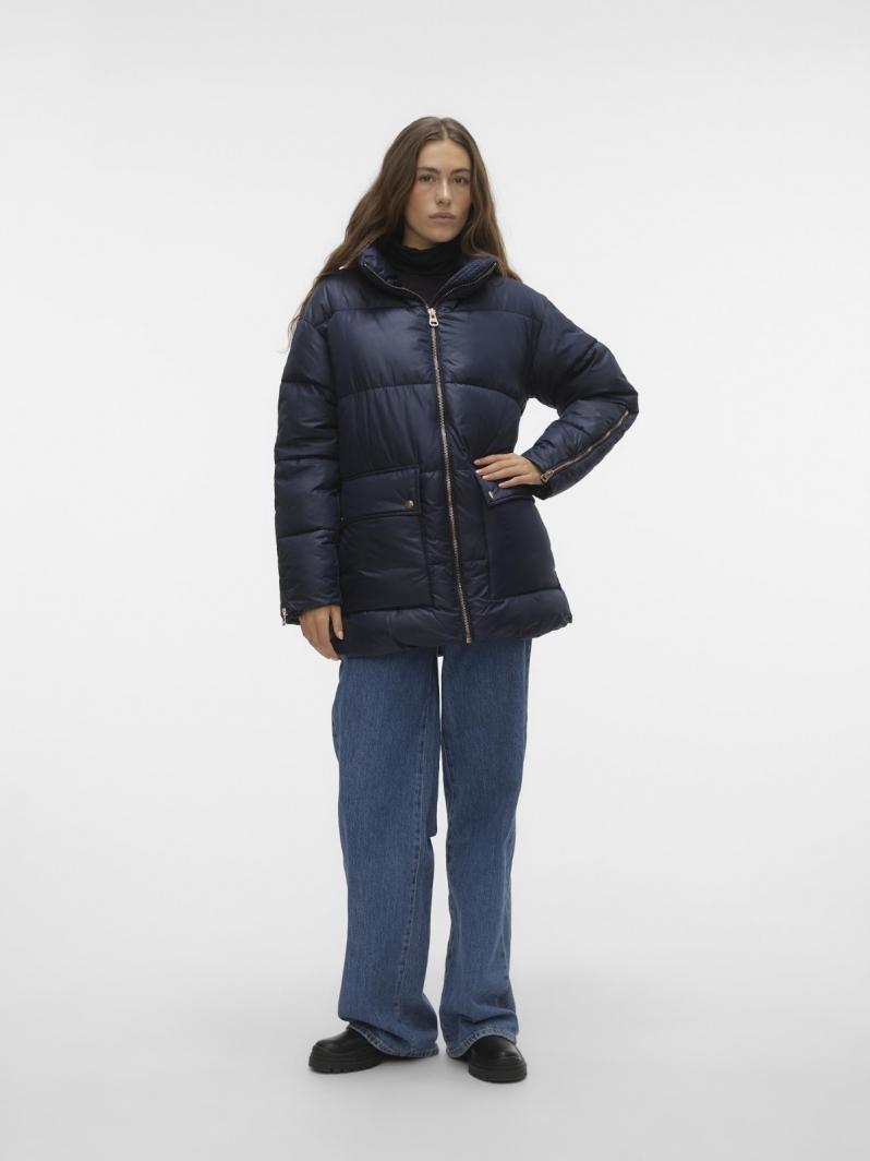 Puffer μπουφάν με εξωτερικές τσέπες Vero Moda 10294979