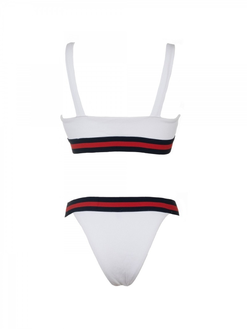 Ριπ bikini με μπουστάκι και λάστιχο με ρίγα