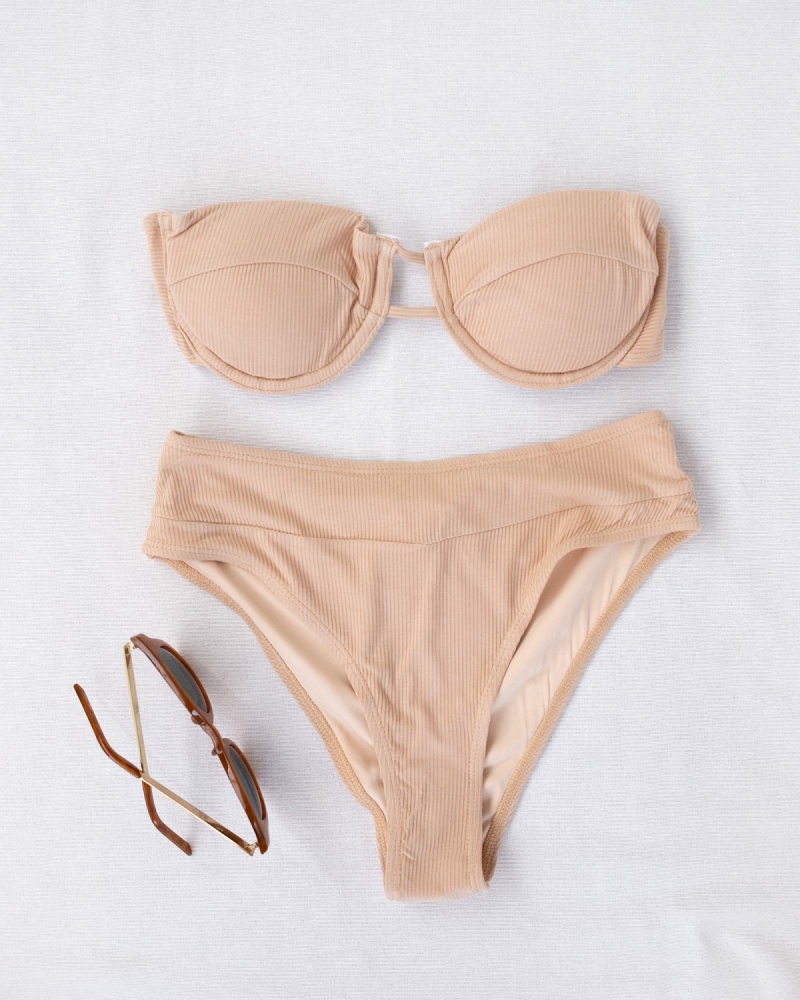 Ριπ ψηλόμεσο bikini με μπανέλα