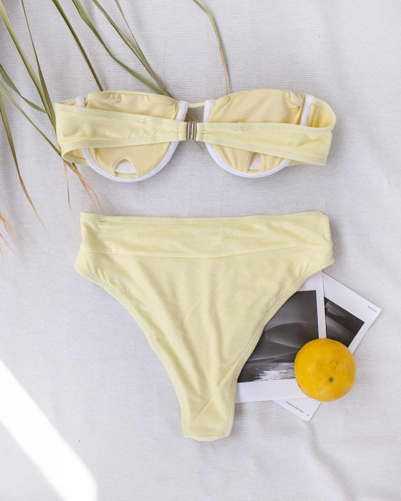 Ριπ ψηλόμεσο bikini με μπανέλα