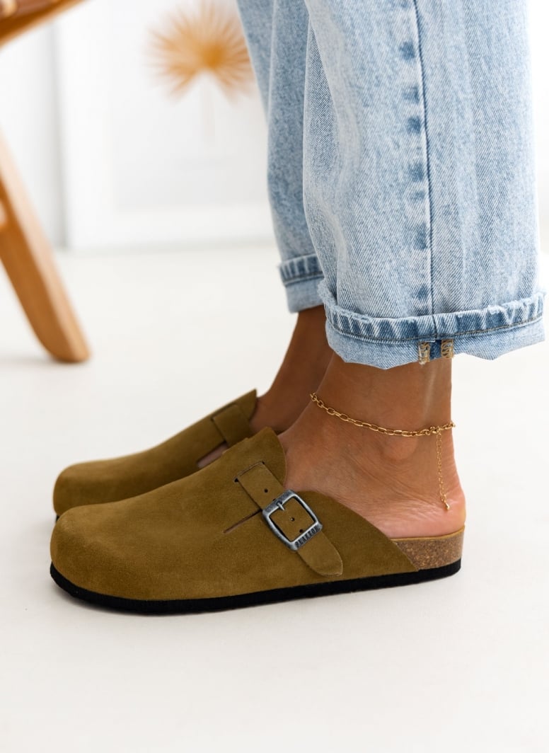 Clogs ανατομικά από δέρμα καστόρι Plakton 181539