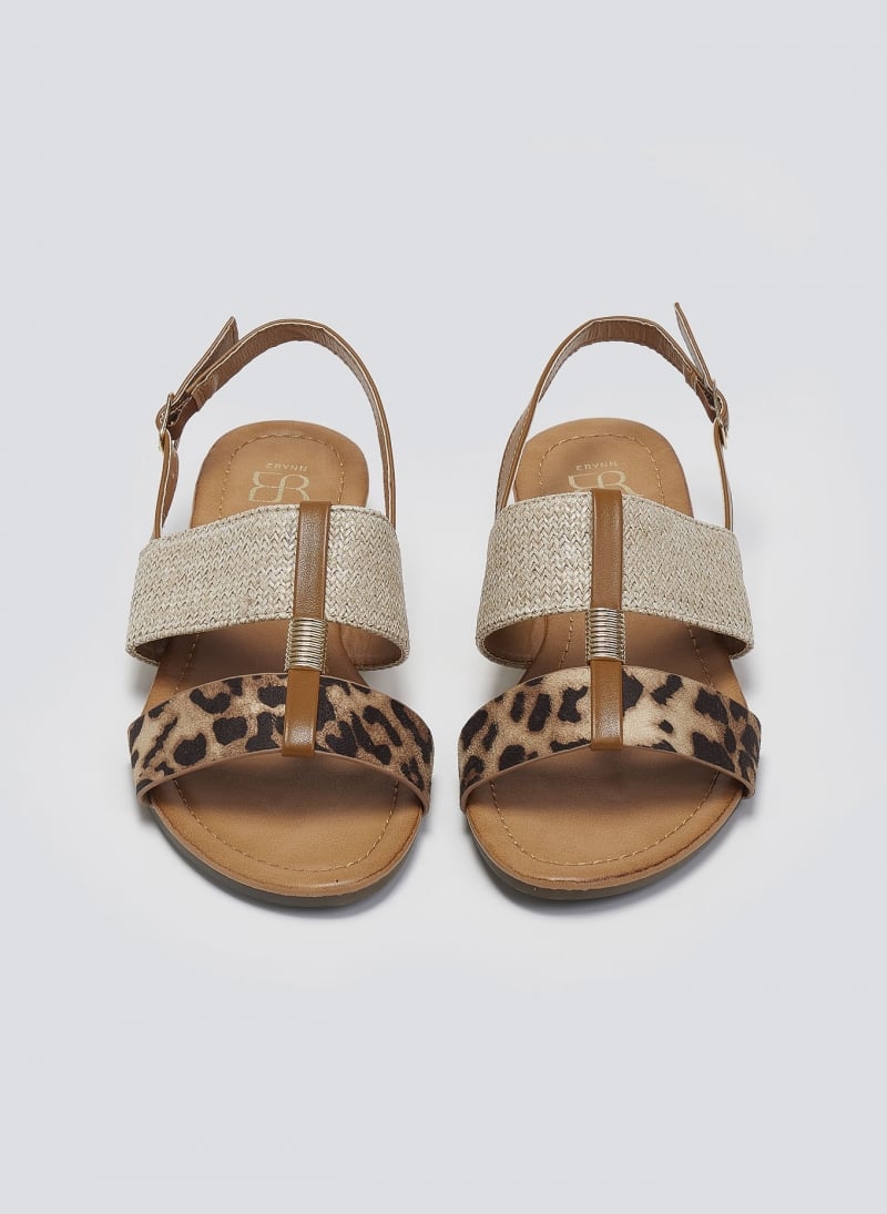 Σανδάλια ankle strap με ψάθα ERYNN