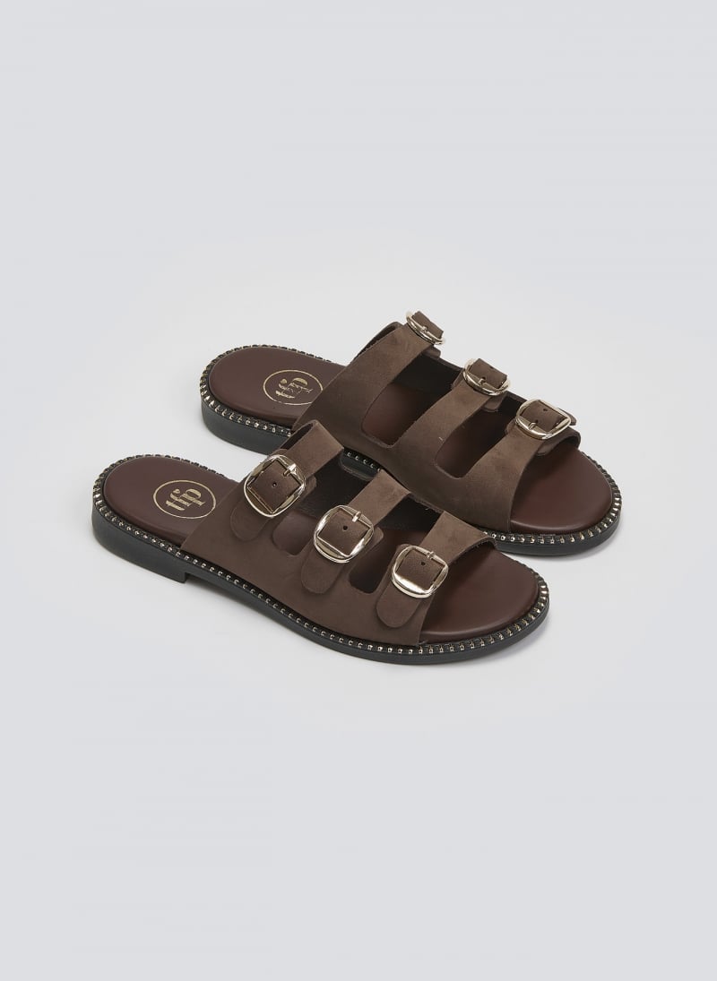 Σανδάλια από γνήσιο δέρμα nubuck Tfp