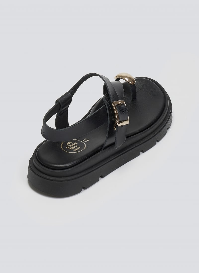 Σανδάλια δερμάτινα flatforms Tfp 