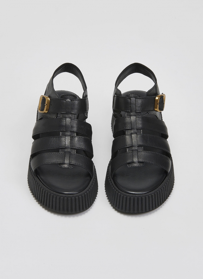 Σανδάλια δερμάτινα gladiator Tfp