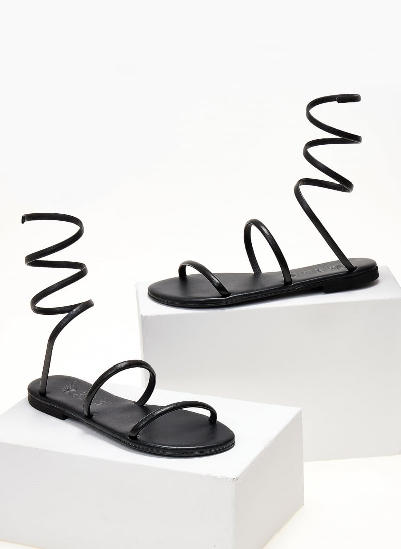 Σανδάλια δερμάτινα με δέσιμο Iris Sandals