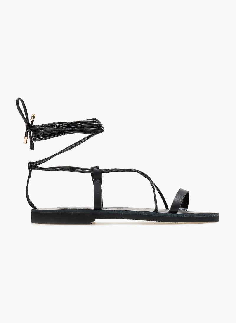 Σανδάλια δερμάτινα με κορδόνια Iris Sandals