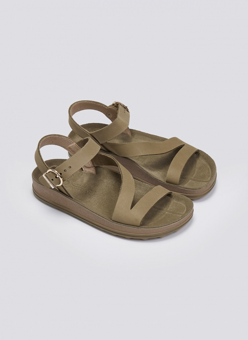 Σανδάλια δερμάτινα με δέσιμο EMMA FANTASY SANDALS