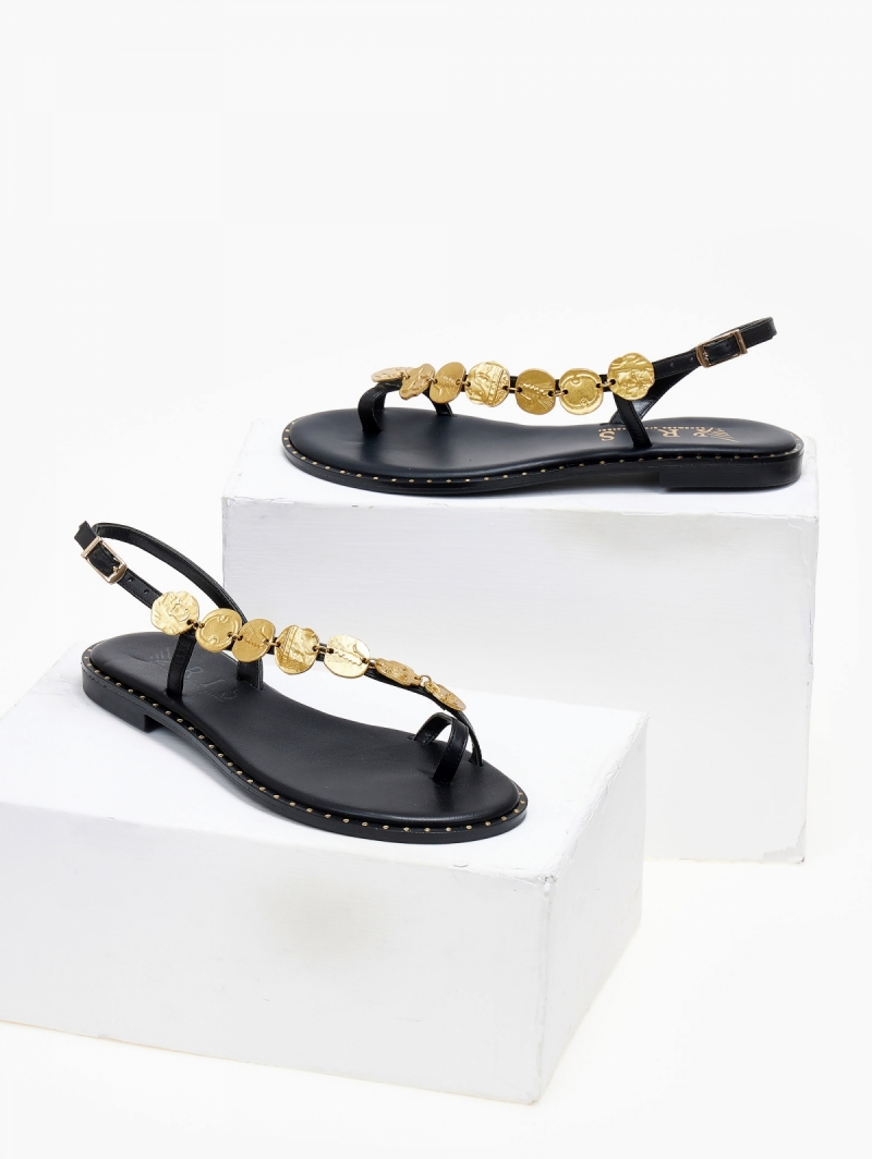 Σανδάλια δερμάτινα με διακοσμητικό Iris Sandals