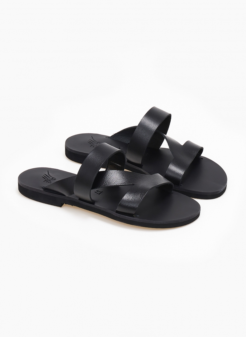Σανδάλια δερμάτινα με ιδιαίτερες φάσες Iris Sandals