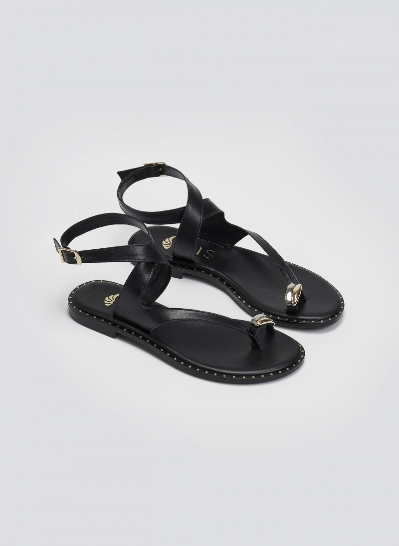 Σανδάλια δερμάτινα με μέταλλο Iris Sandals