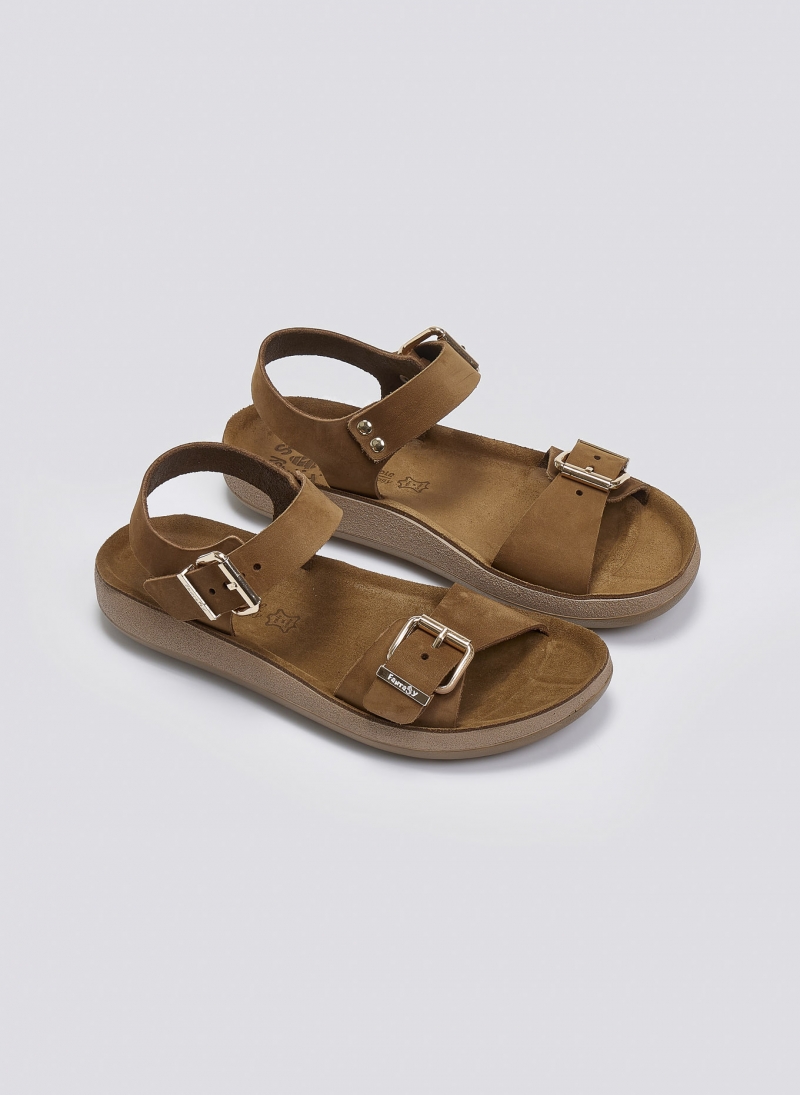 Σανδάλια δερμάτινα με μπαρέτα PANAGIOTA FANTASY SANDALS
