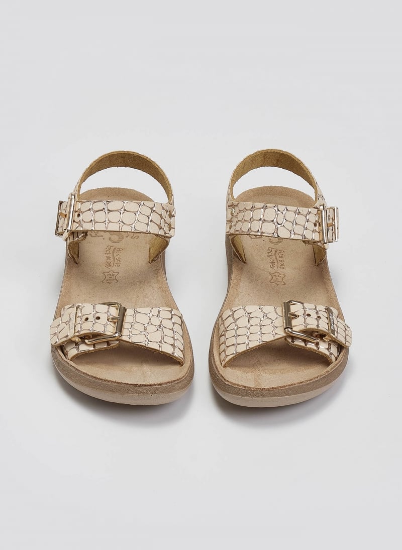 Σανδάλια δερμάτινα με pattern PANAGIOTA FANTASY SANDALS