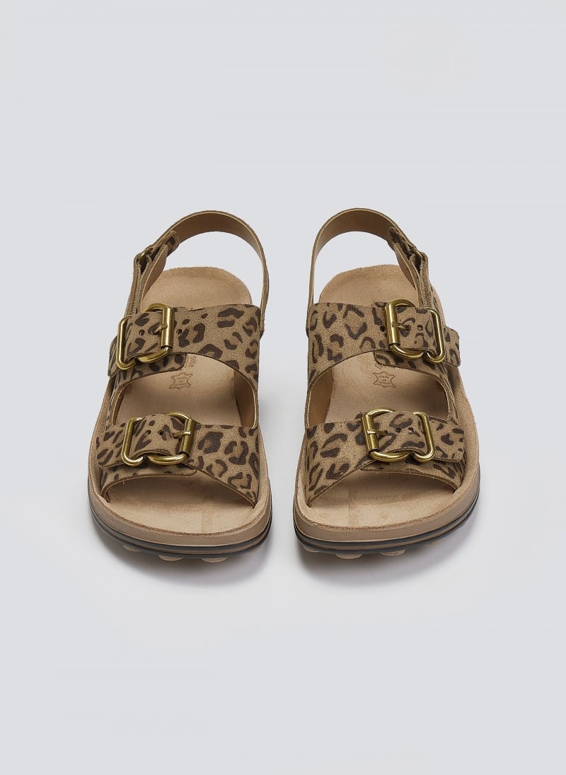 Σανδάλια δερμάτινα με print FABIOLA FANTASY SANDALS