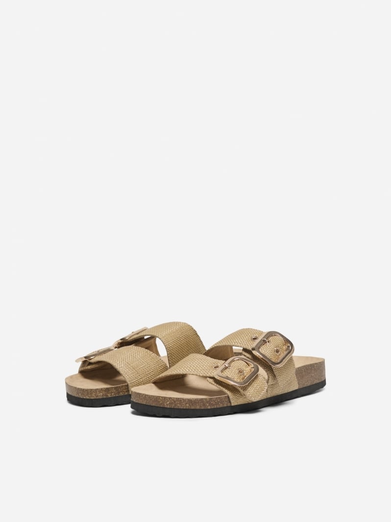 Σανδάλια flatforms από ψάθα ONLY 15341226