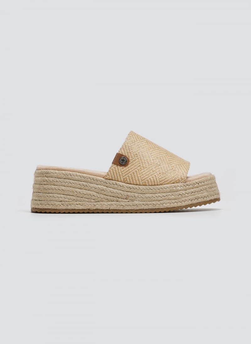 Σανδάλια flatforms από ψάθα Refresh 172667
