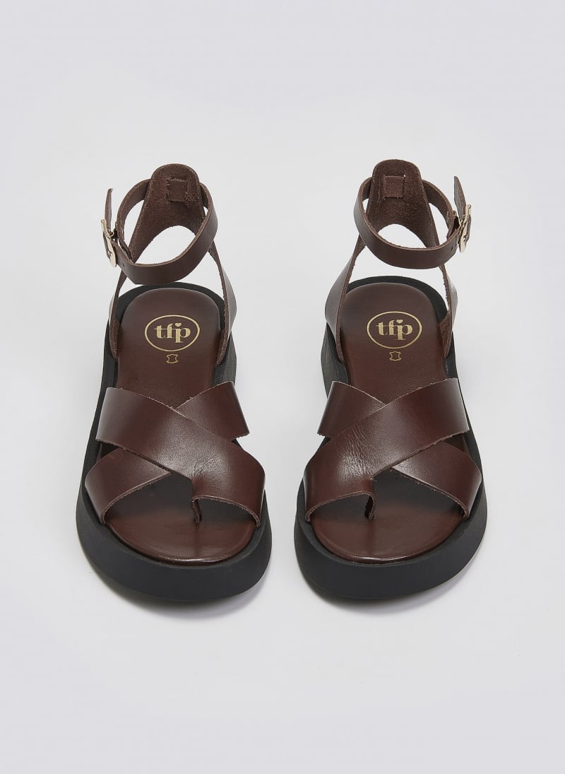 Σανδάλια flatforms crossover Tfp