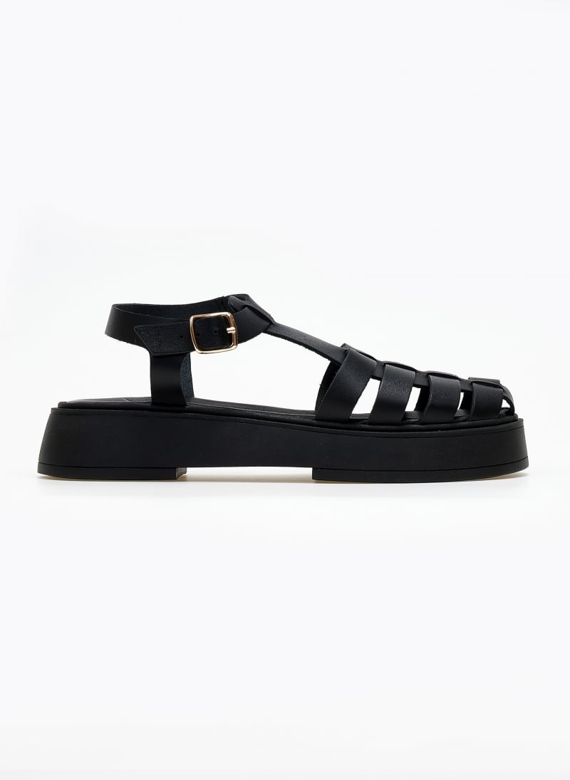 Σανδάλια flatforms δερμάτινα fisherman Iris Sandals