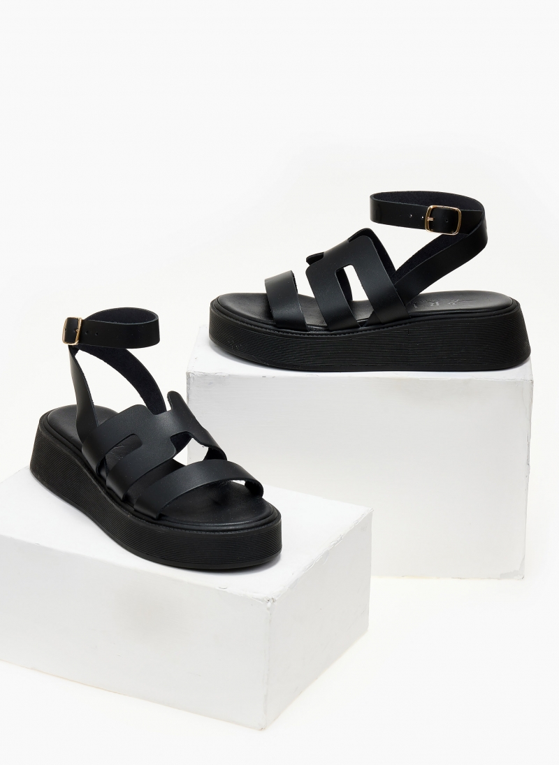 Σανδάλια flatforms δερμάτινα Iris Sandals