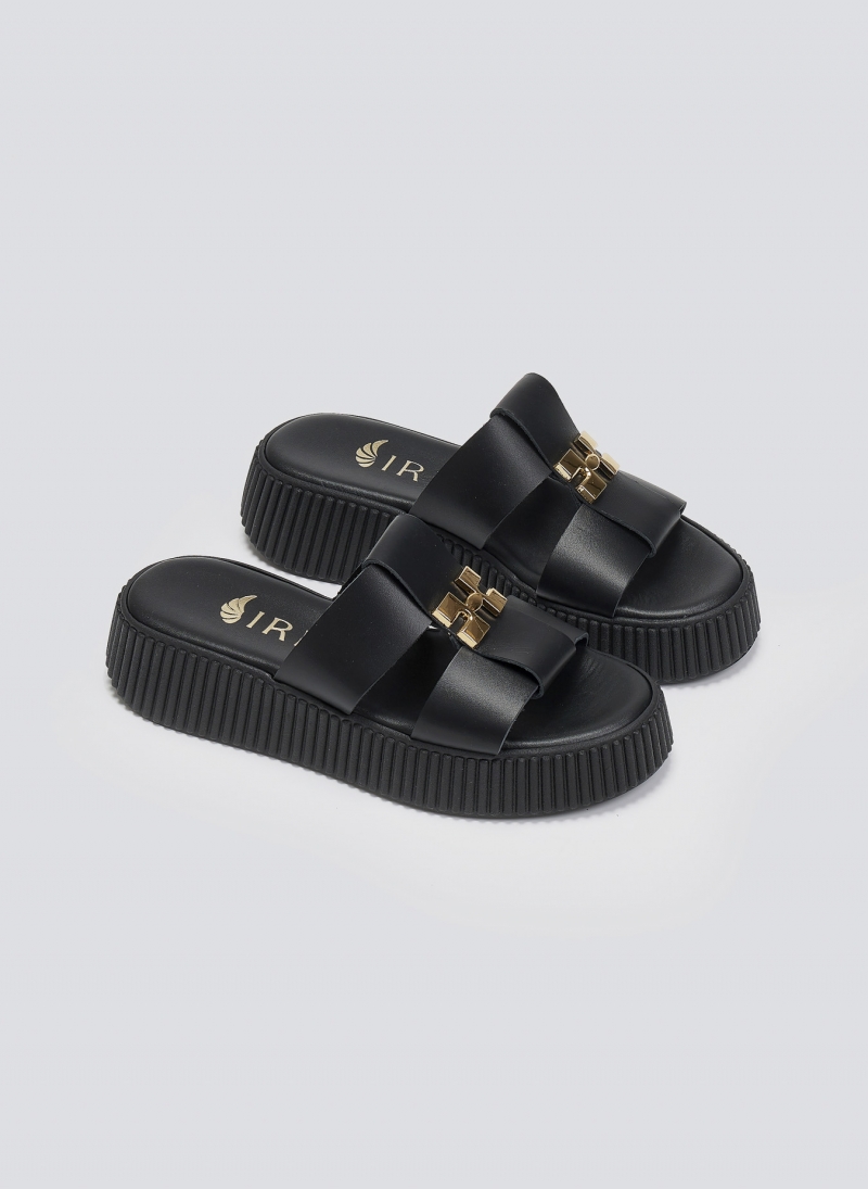 Σανδάλια flatforms δερμάτινα Iris Sandals