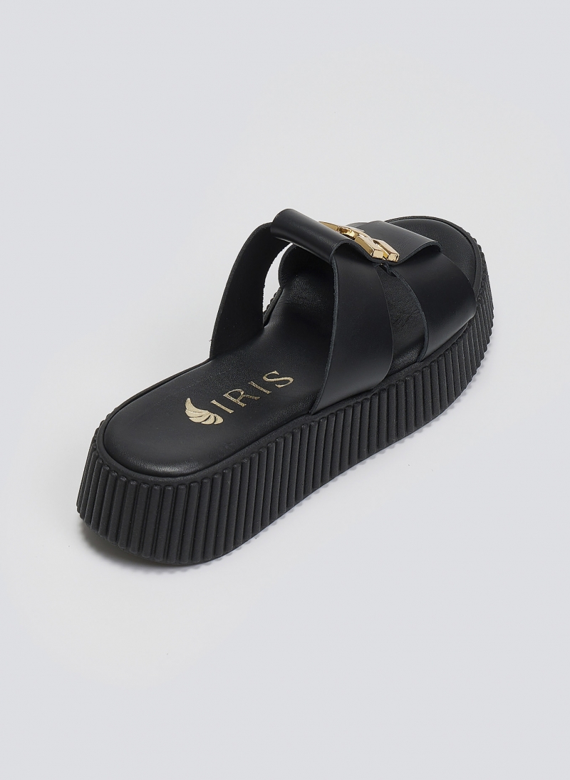 Σανδάλια flatforms δερμάτινα Iris Sandals
