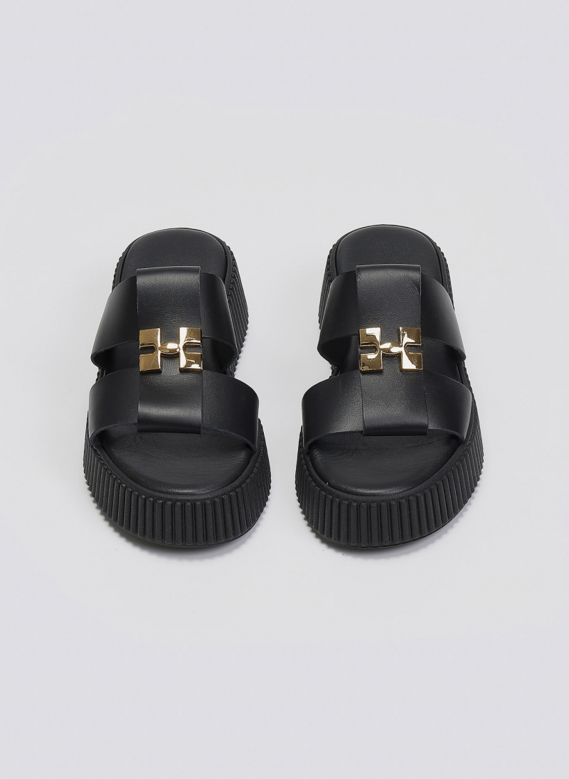 Σανδάλια flatforms δερμάτινα Iris Sandals
