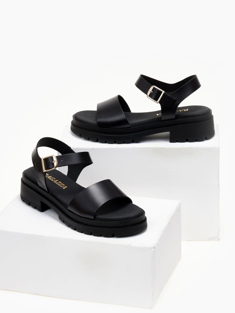 Σανδάλια flatforms δερμάτινα Ragazza 0543