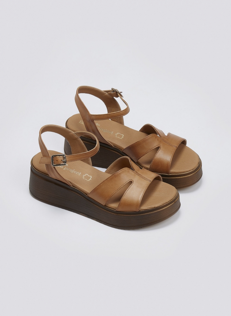 Σανδάλια flatforms δερμάτινα TFP