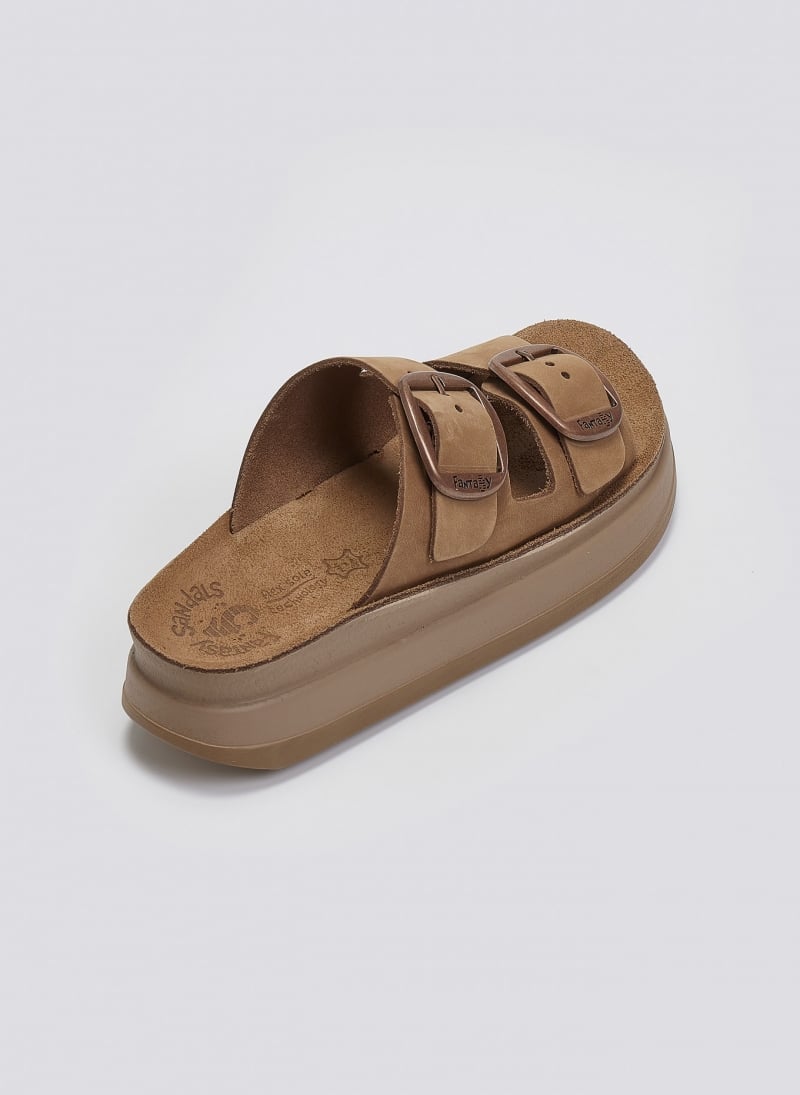 Σανδάλια flatforms δερμάτινα ZEFI FANTASY SANDALS
