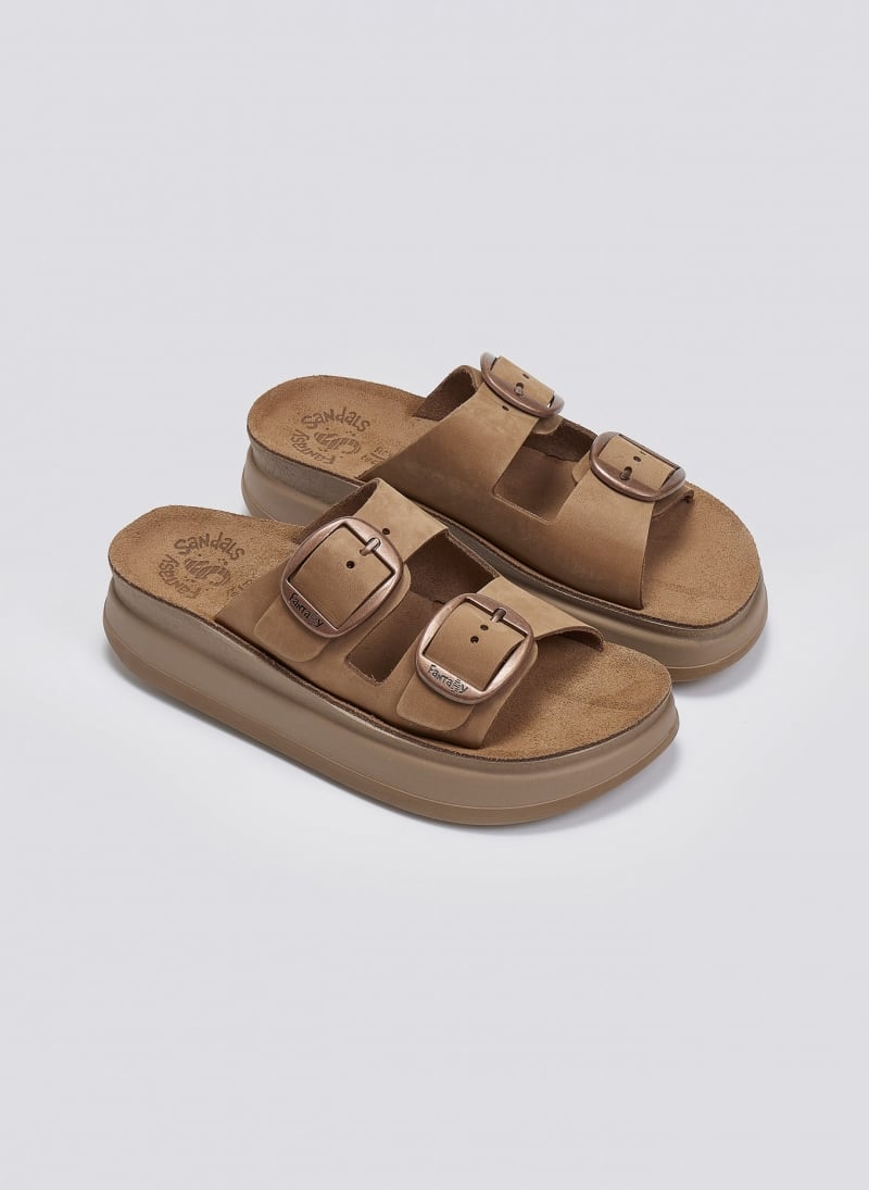 Σανδάλια flatforms δερμάτινα ZEFI FANTASY SANDALS