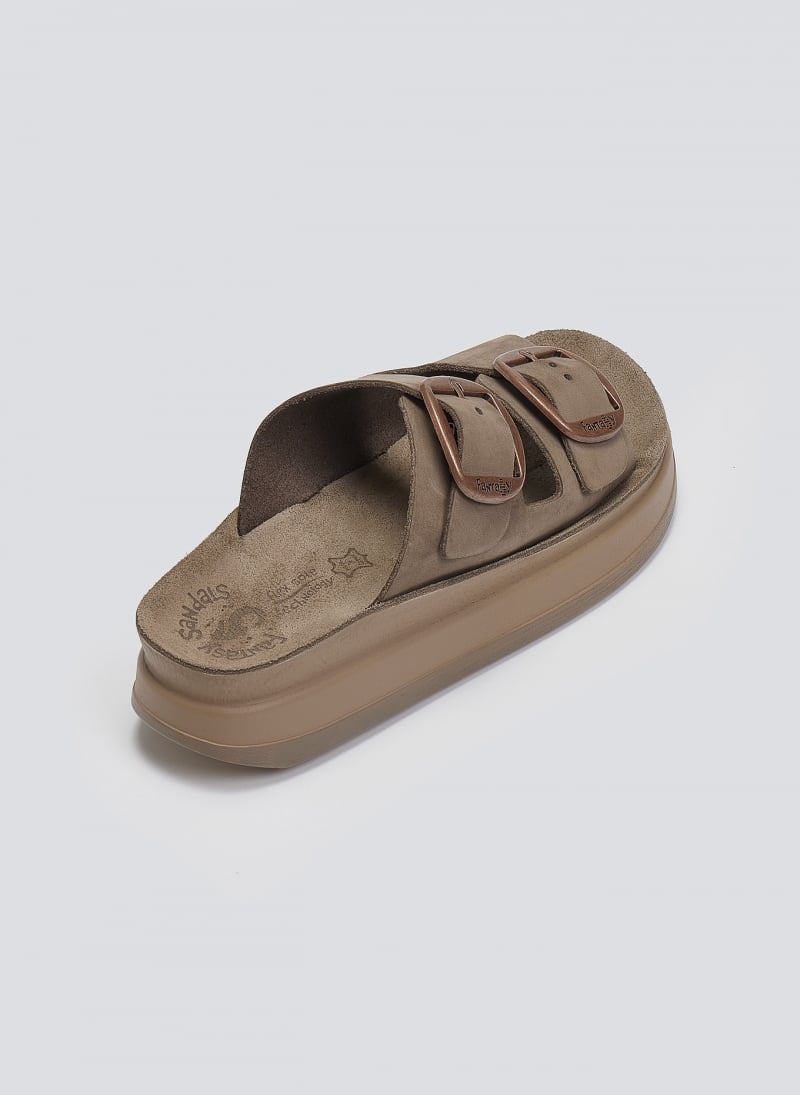 Σανδάλια flatforms δερμάτινα ZEFI FANTASY SANDALS