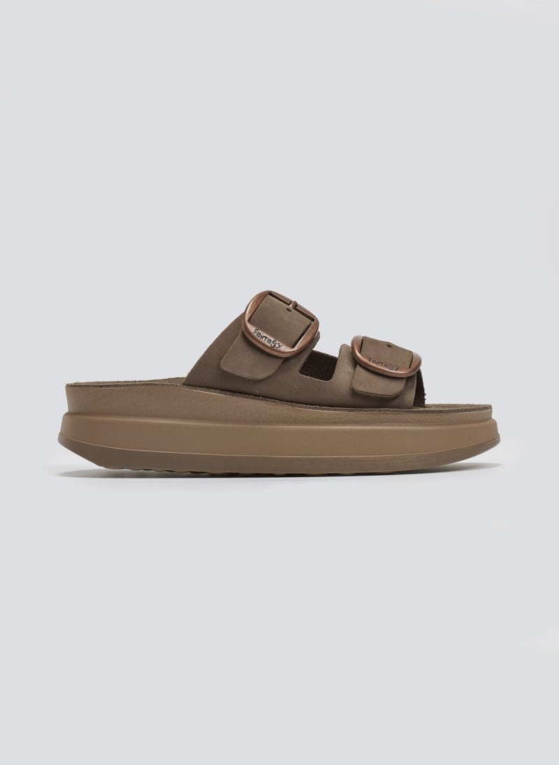 Σανδάλια flatforms δερμάτινα ZEFI FANTASY SANDALS