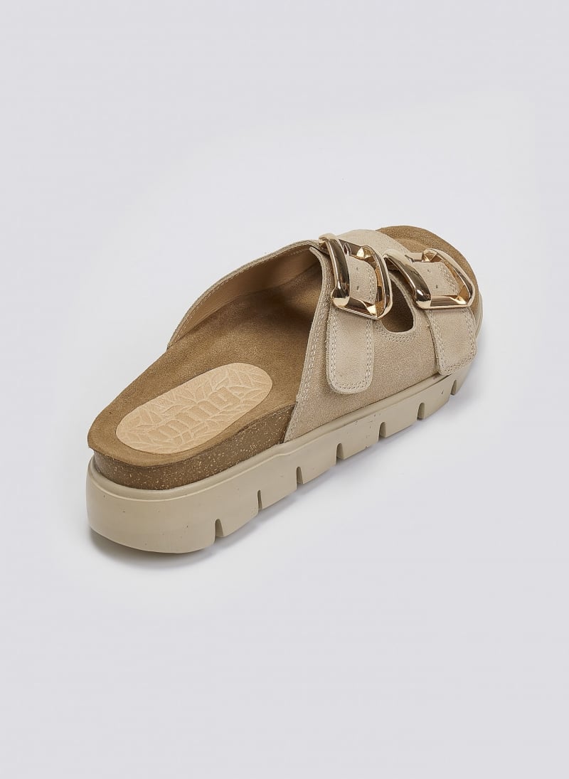 Σανδάλια flatforms καστόρινα MARIAMARE