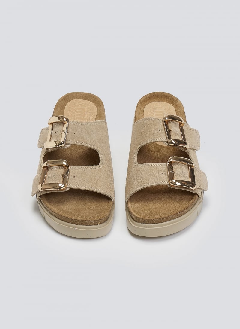Σανδάλια flatforms καστόρινα MARIAMARE