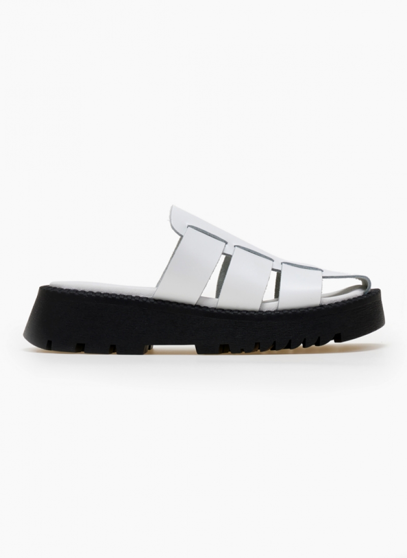 Σανδάλια flatforms fisherman από γνήσιο δέρμα TFP