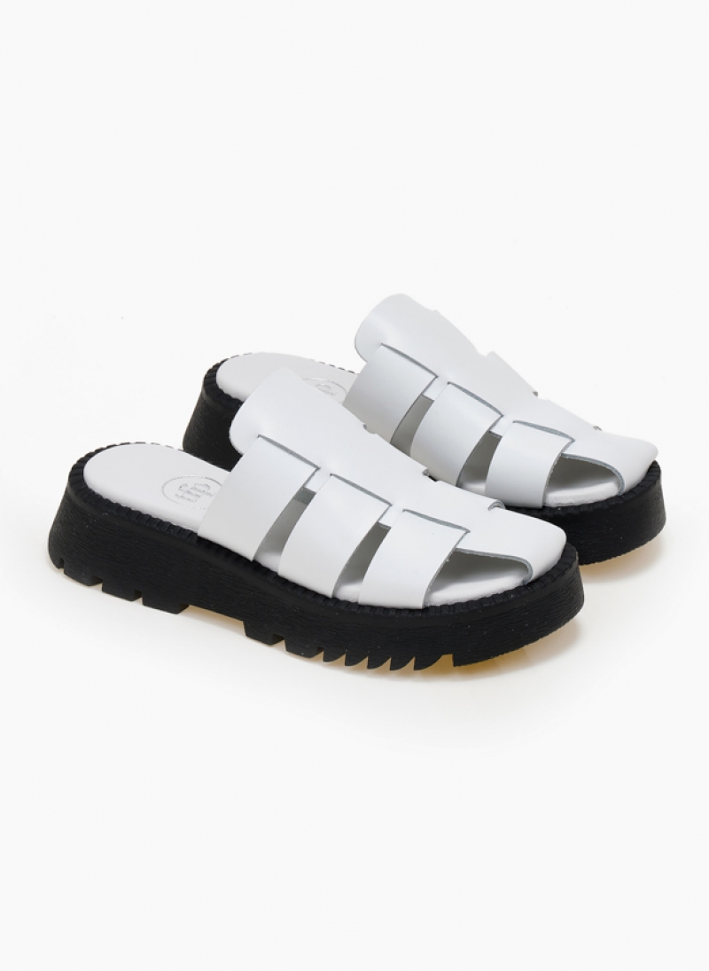 Σανδάλια flatforms fisherman από γνήσιο δέρμα TFP
