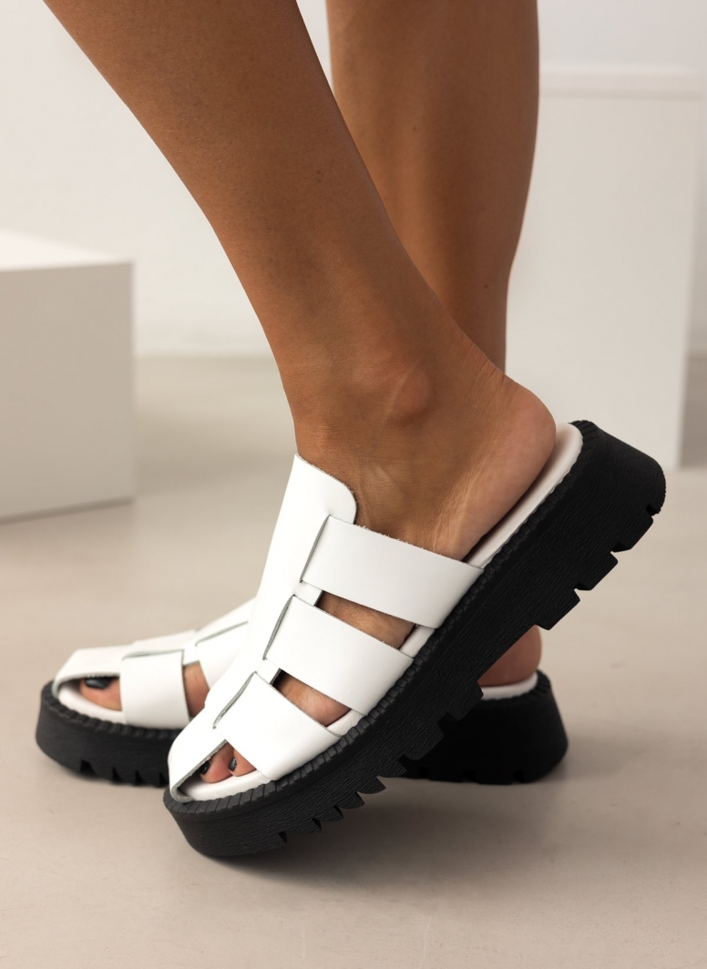Σανδάλια flatforms fisherman από γνήσιο δέρμα TFP