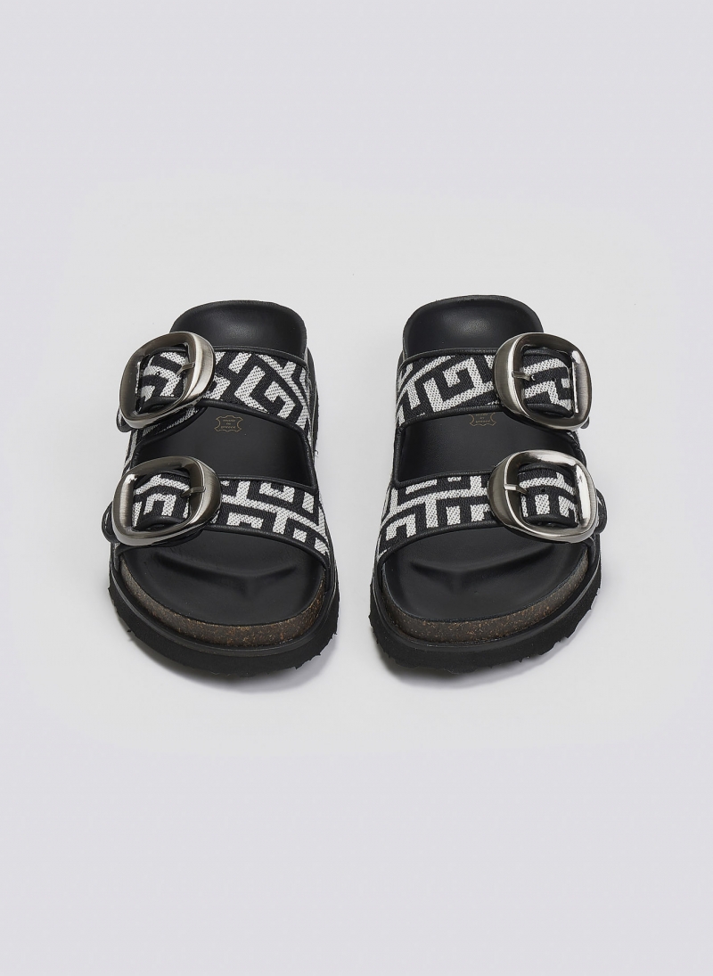 Σανδάλια flatforms με φάσες και τοκάδες