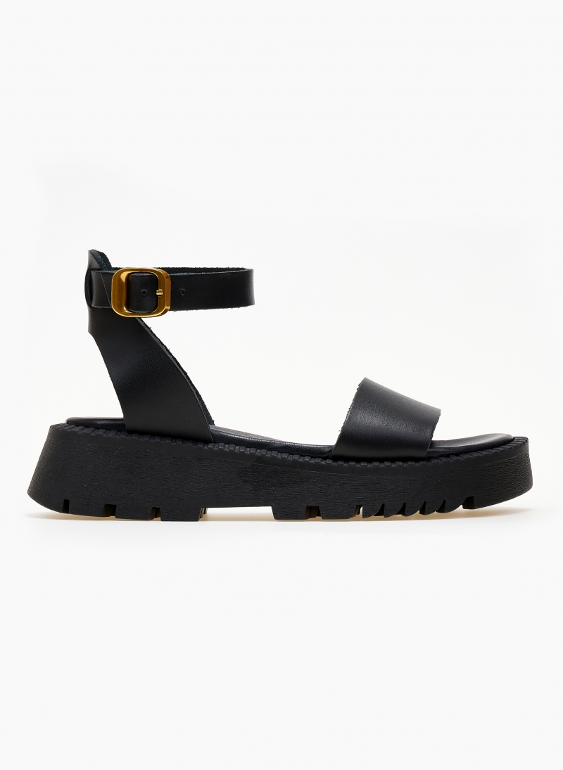 Σανδάλια flatforms με μπαρέτα TFP